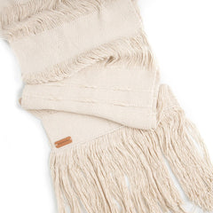 Handwoven White Cotton Table Runner from Colombia - Atlas & Kiln