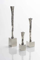 Nest Candle Holder in Nickel Silver