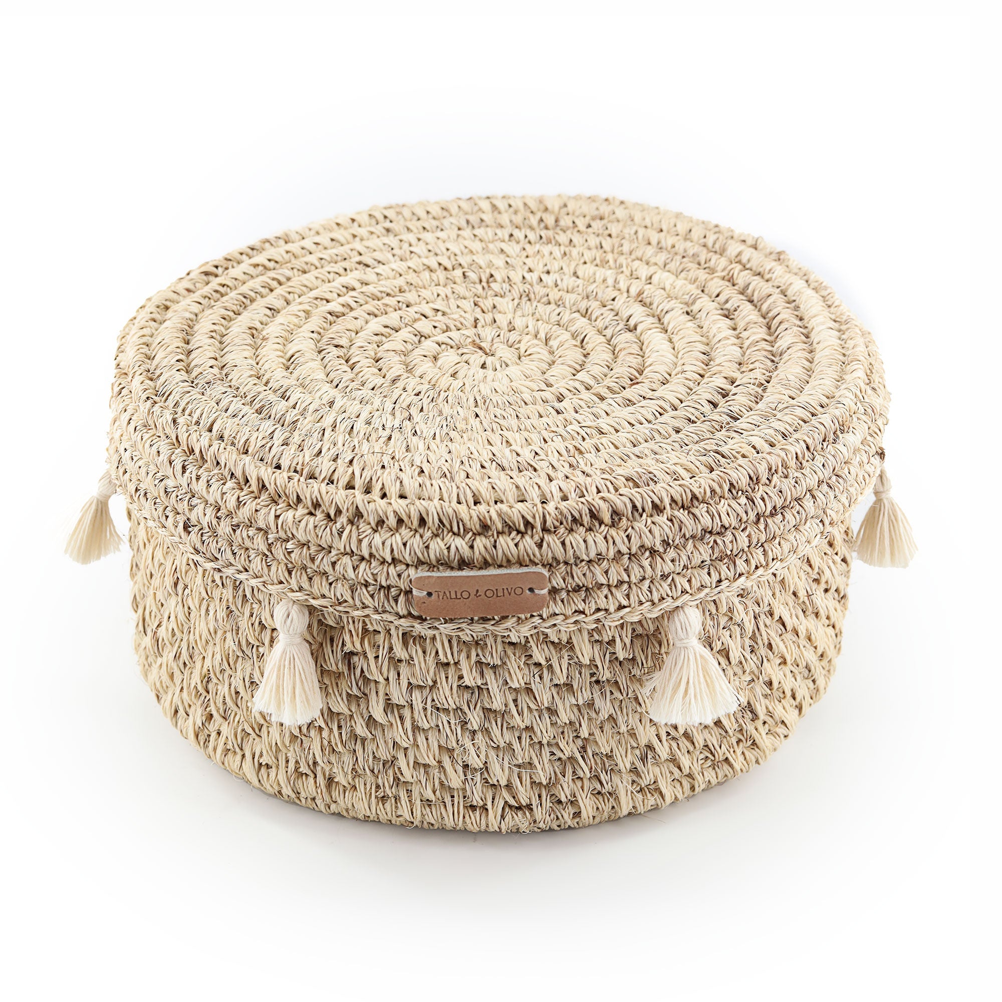 Handwoven Colombian Tortilla Basket with Lid - Atlas & Kiln
