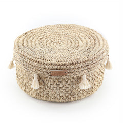 Handwoven Colombian Tortilla Basket with Lid - Atlas & Kiln