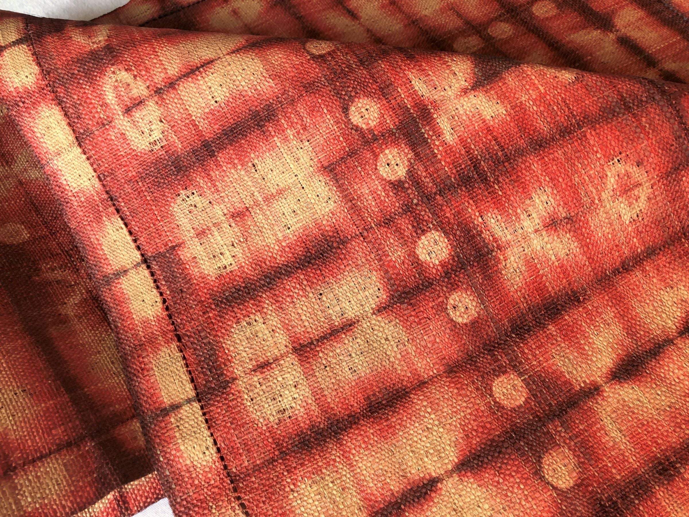 Raffia Shibori Cocoon & Moth Table Runner - Atlas & Kiln