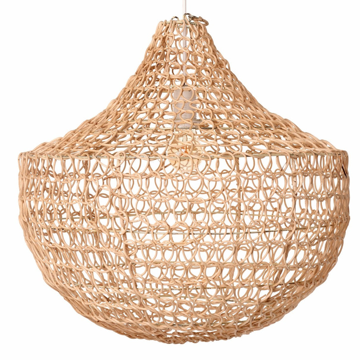 Handwoven Rattan Pendant Light - Atlas & Kiln