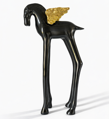 Dark Horse Winged Sculpture by Nima Oberoi Lunares