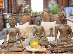 Tall Southeast Asian Bronze Buddha