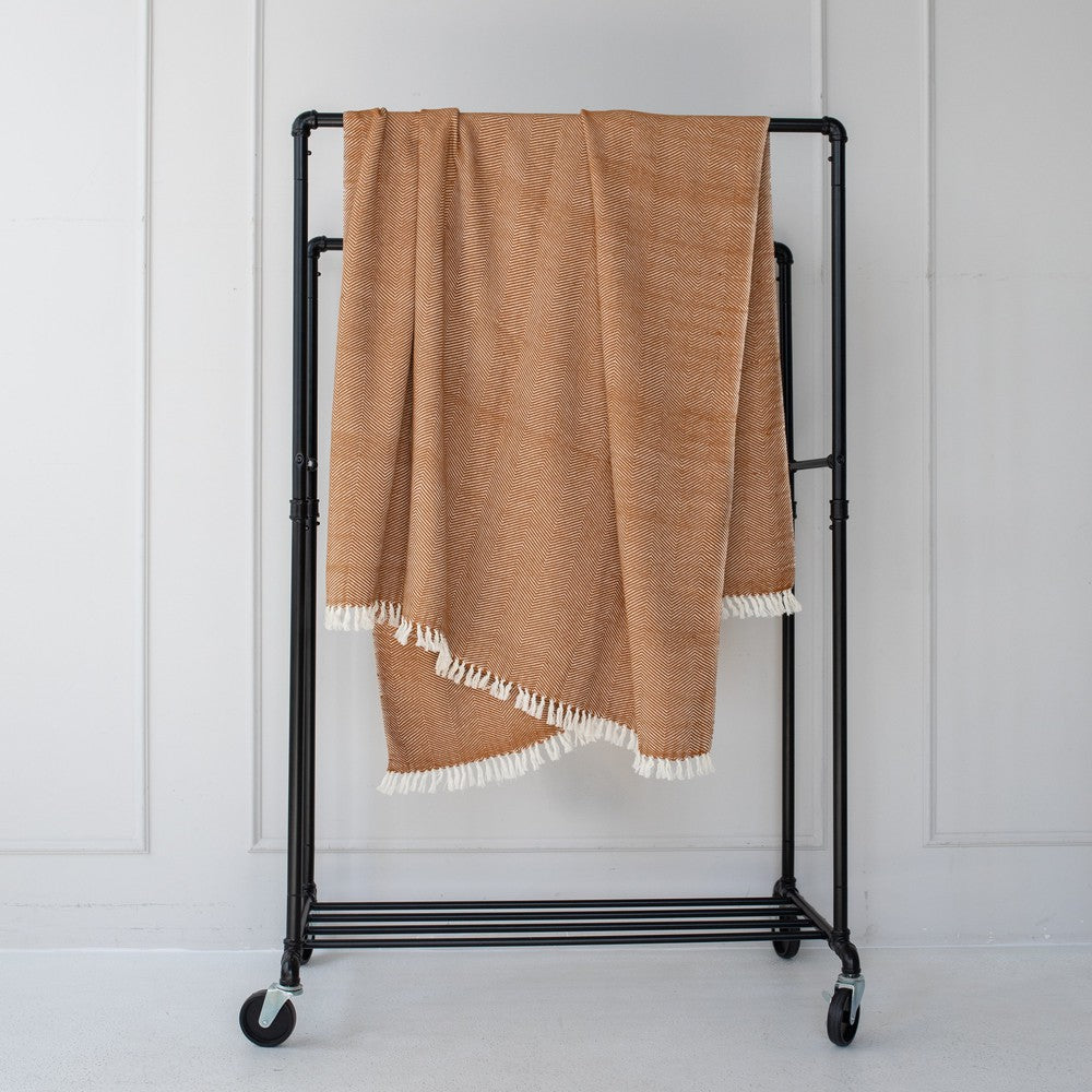 Mechot Handwoven Ethiopian Cotton Throw Blanket - Atlas & Kiln