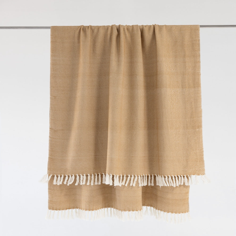 Mechot Handwoven Ethiopian Cotton Throw Blanket - Atlas & Kiln