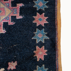 Dark Blue Vintage Moroccan Rug | 3'5" x 5'6"