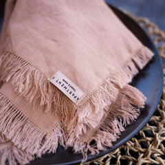 Fringe Linen Napkins | Set of 2