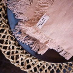Fringe Linen Napkins | Set of 2