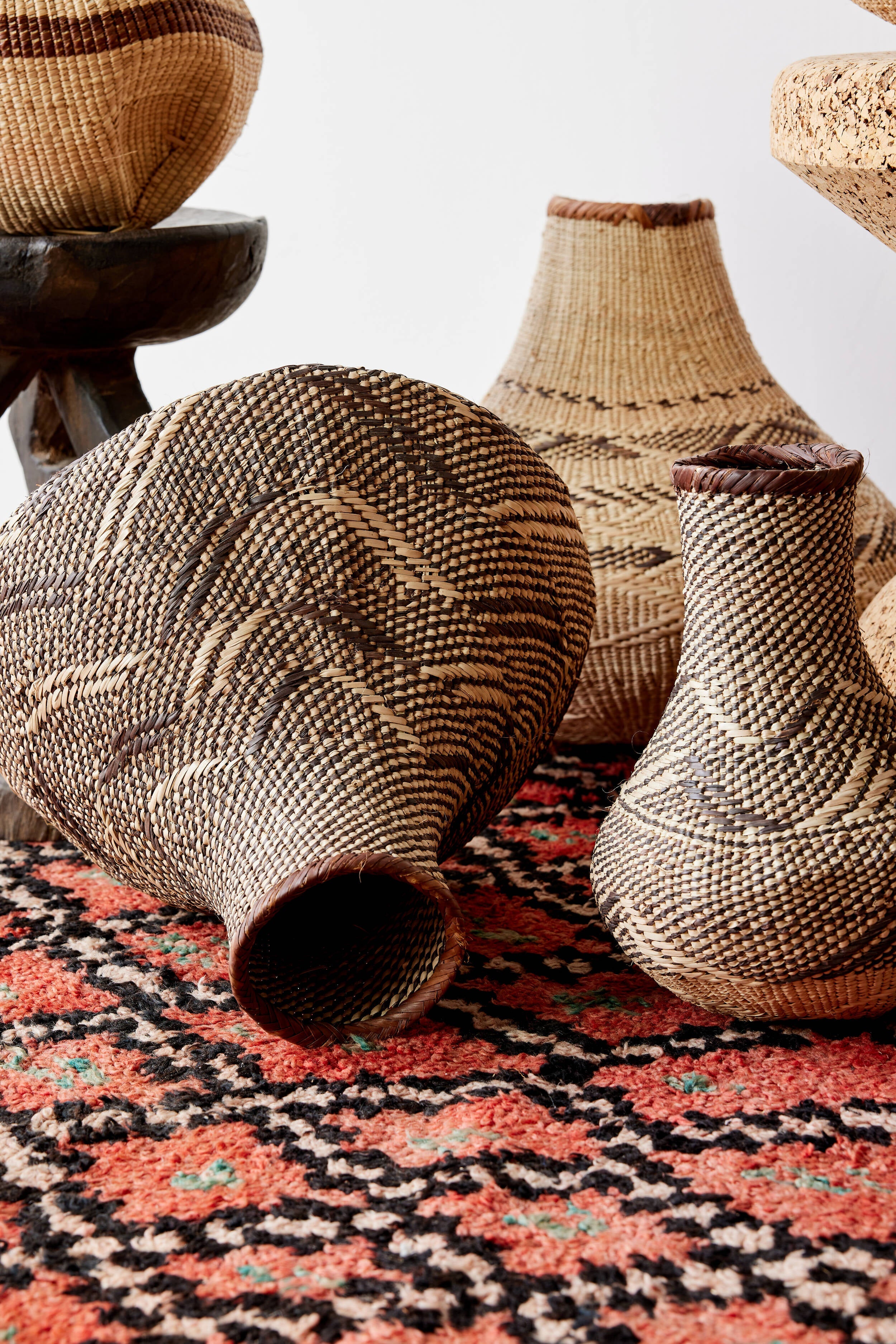 Patterned Binga Nongo Gourd Woven Basket - Atlas & Kiln