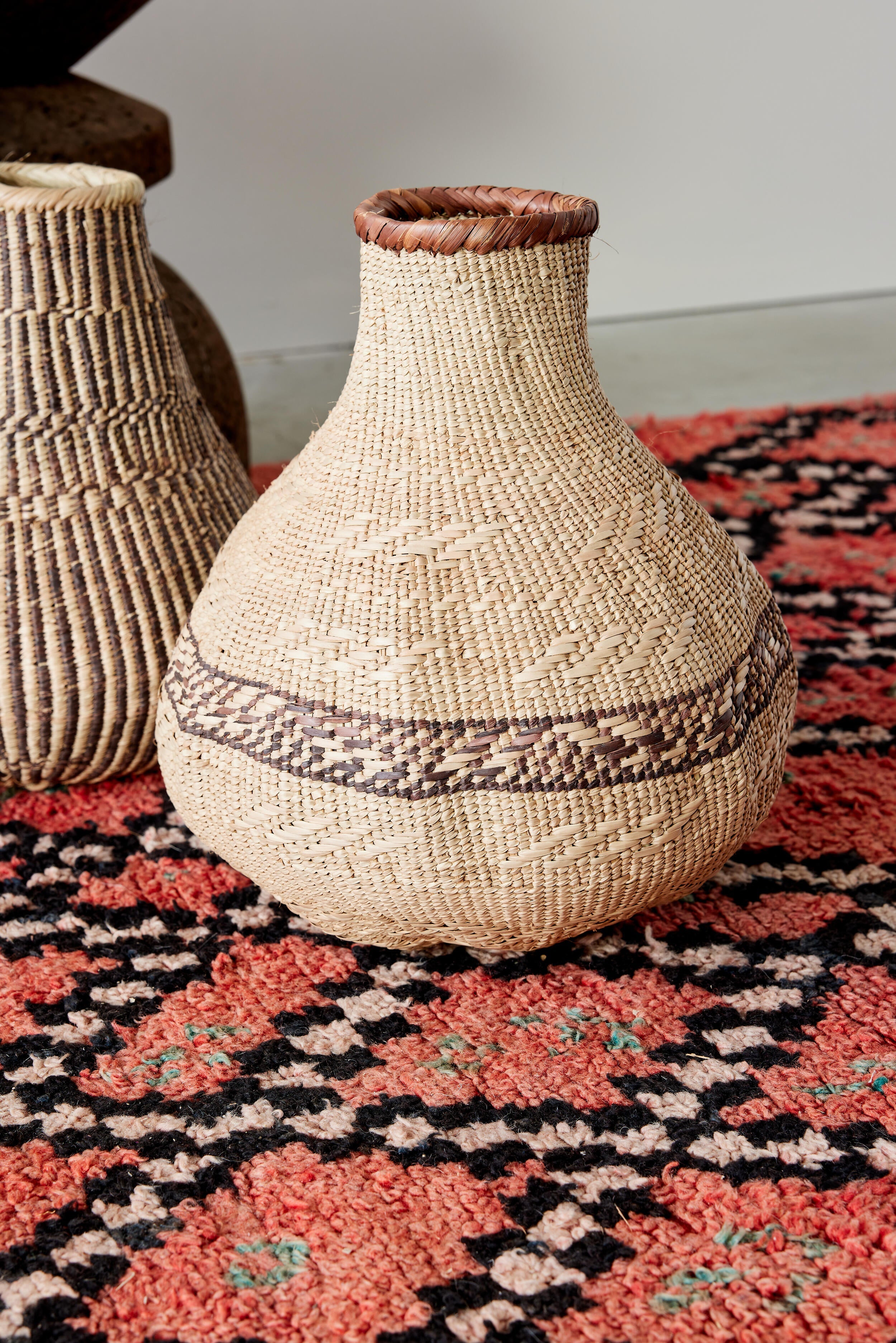Patterned Binga Nongo Gourd Woven Basket - Atlas & Kiln