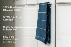 Rift Valley Handwoven Ethiopian Cotton Tea Towel - Atlas & Kiln
