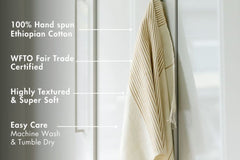 Roha Handwoven Ethiopian Cotton Kitchen Towel - Atlas & Kiln