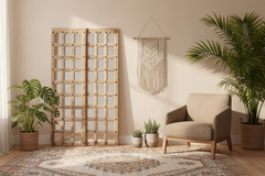 Tall Indian Colonial Door Mirror Panel