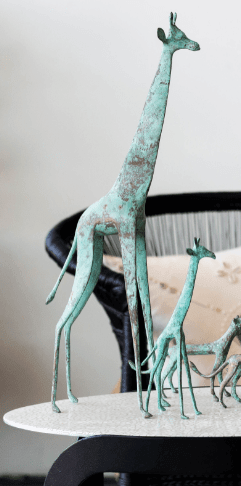 Tuareg Brass Giraffes Figurines - Atlas & Kiln