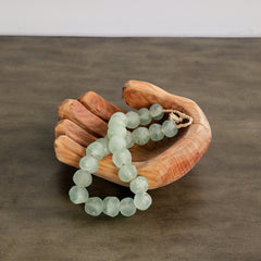 Cupped Hand Natural Eucalyptus Wood Bowl Sculpture - Atlas & Kiln