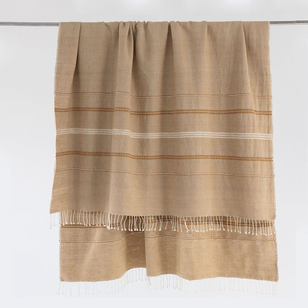 Zenach Handwoven Ethiopian Cotton Throw Blanket - Atlas & Kiln